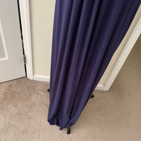 Boden Empire Waist Jersey Maxi Dress Navy Sleeveless Size 8L Read Description! - Picture 4 of 14